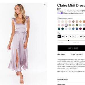 Claire Midi Dress - show me your mumu - size XXS